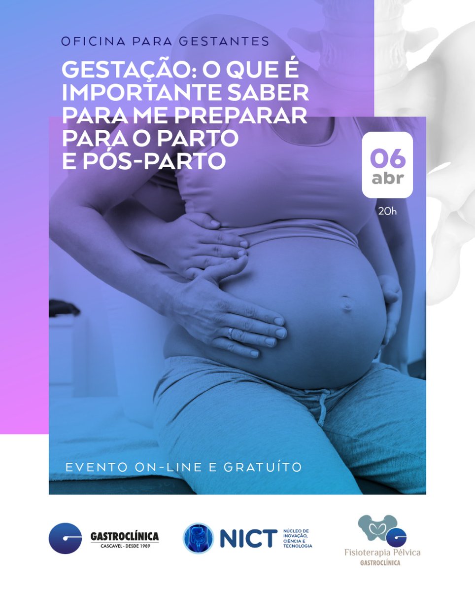 gastrocascavel's tweet photo. Evento online com duas horas de duração que contará com a participação de seis especialistas das áreas de ginecologia, proctologia e fisioterapia.

O evento será transmitido pelo Zoom, o link será disponibilizado gratuitamente através do e-mail: cientifico@gastro.com.br https://t.co/K2NZGc5TSe