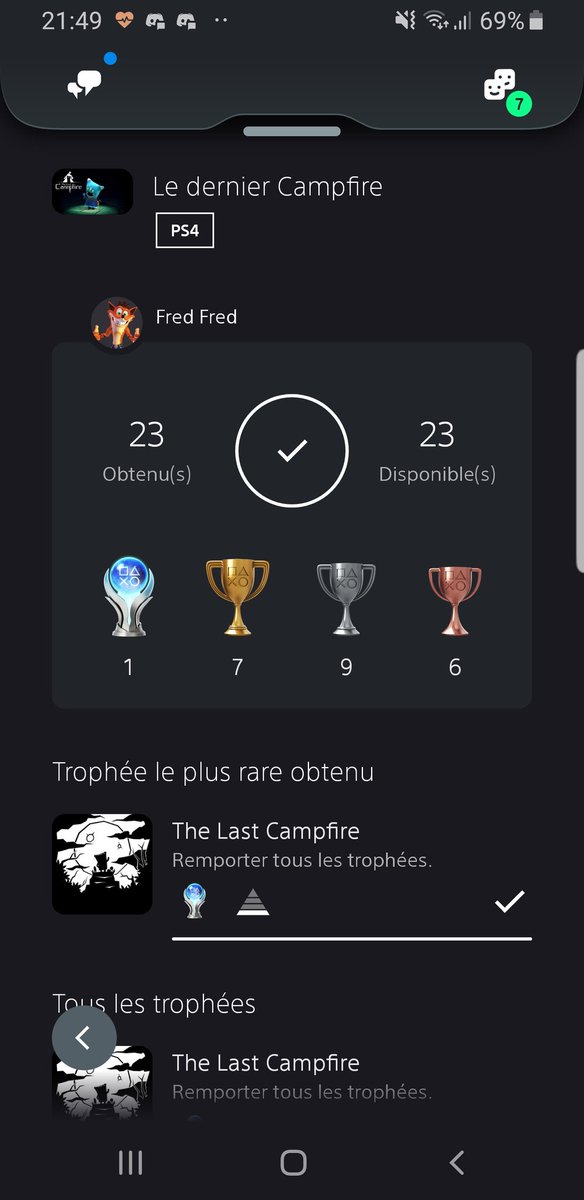 Un jeu très beau et très poétique, je recommande vraiment 😍🏆
#TheLastCampfire #PS4 #platine #trophées #trophyhunting #jeuxvideo