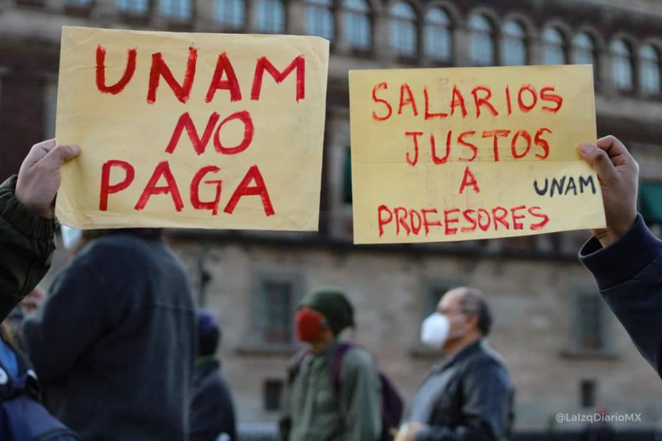 mayra_and18's tweet photo. #UNAMnopaga #UNAMpagaINCOMPLETO 
@UNAM_MX @aristeguicnn 
Necesitamos alzar la voz por nuestros profesores. https://t.co/WK7SWU8mej