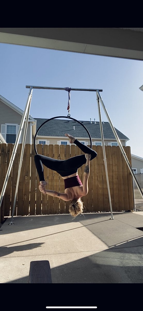 Just a gal with some sunshine for the first time in 6 months #aerialarts