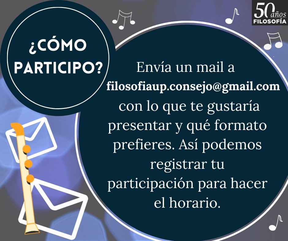 ConsejoFilosUP's tweet photo. Con motivo de los 50 años de la Facultad de Filosofía invitamos a alumnos, alumni y profesores al Show de Talentos de este semestre en línea 🎭🙌🏼 ¡Esperamos que muchos se animen a participar!
Si tienen alguna pregunta, la respondemos por DM o en comentarios. https://t.co/NRlEiBRdHo