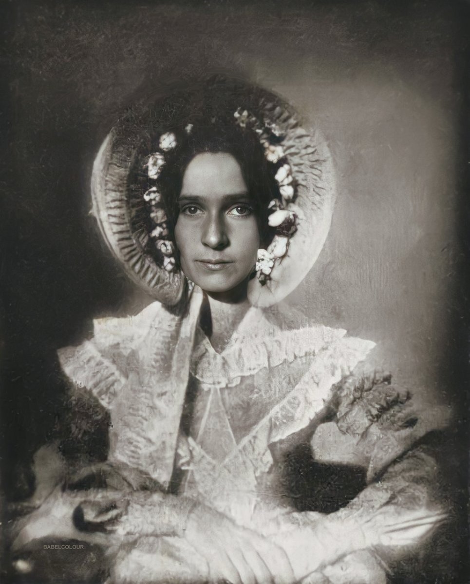 StuartHumphryes's tweet image. Tonight I have enhanced this portrait of Dorothy Catherine Draper, taken in 1839-40 by her brother John in Washington. Not only is it believed to be the first portrait taken in America, it is also the very first photographic portrait of a female.