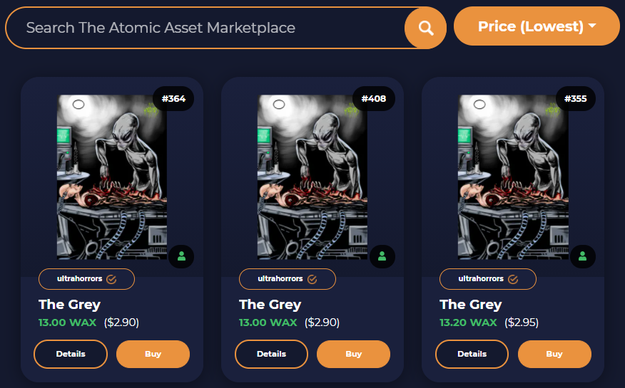 NftComposer's tweet photo. The last free promo for this #AlienHorrors series is selling for a minimum of $2.90 right now. Everyone should pick up one of all the #free promos that @UltraRareUK is giving out.
@gameplaysybugs @libra2799 @kharconda https://t.co/vfgsGsfZRz