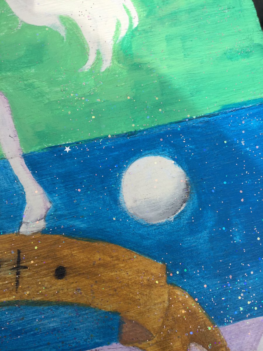 Tired_Mackerel's tweet photo. #Gish @GISH So I made the mascot of #flugmort . Yes, the orbs are ping pong balls and yes, that IS a guinea pig riding a unicorn with a ping pong paddle. https://t.co/NQm2a79upJ