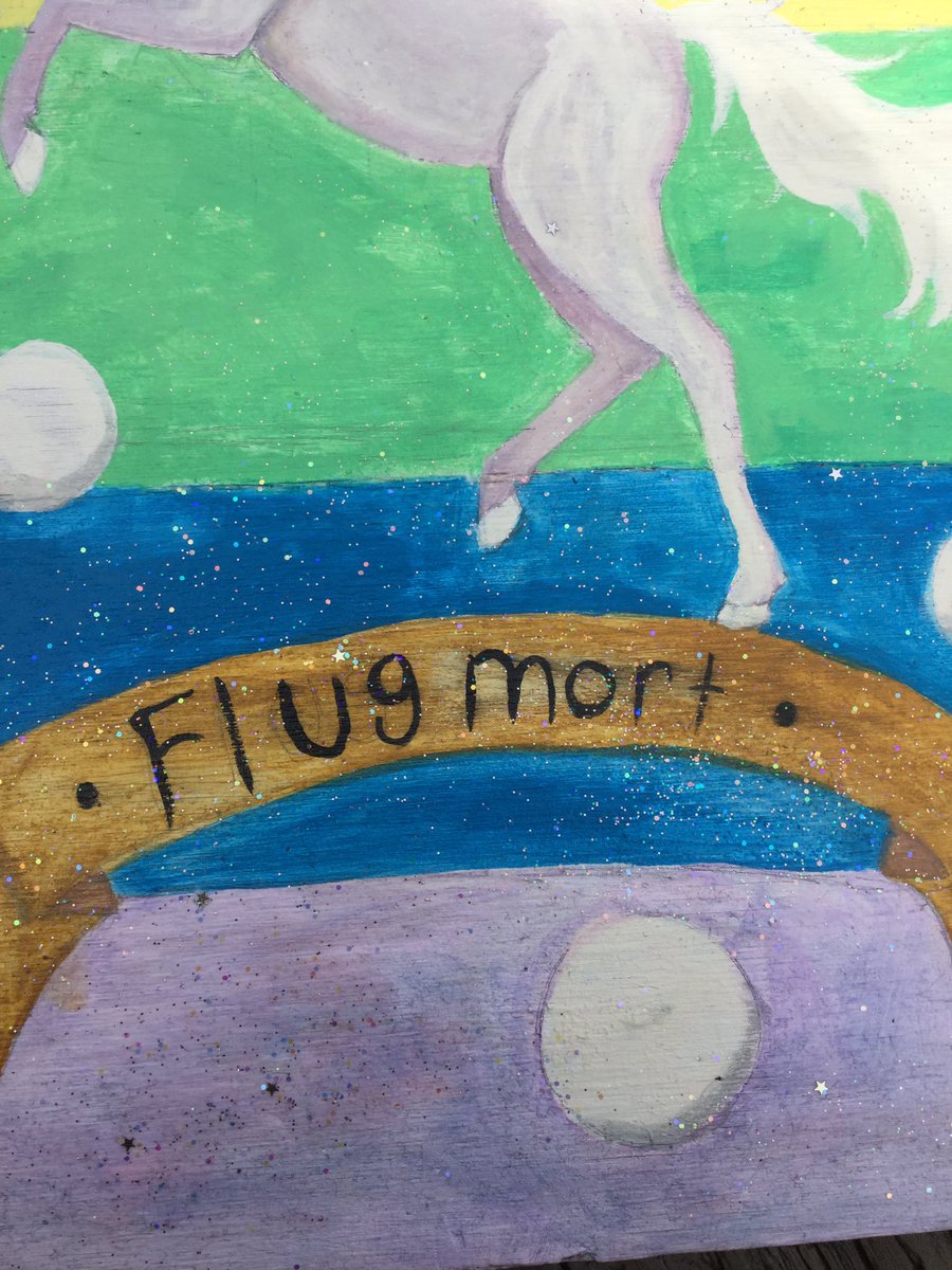 Tired_Mackerel's tweet photo. #Gish @GISH So I made the mascot of #flugmort . Yes, the orbs are ping pong balls and yes, that IS a guinea pig riding a unicorn with a ping pong paddle. https://t.co/NQm2a79upJ