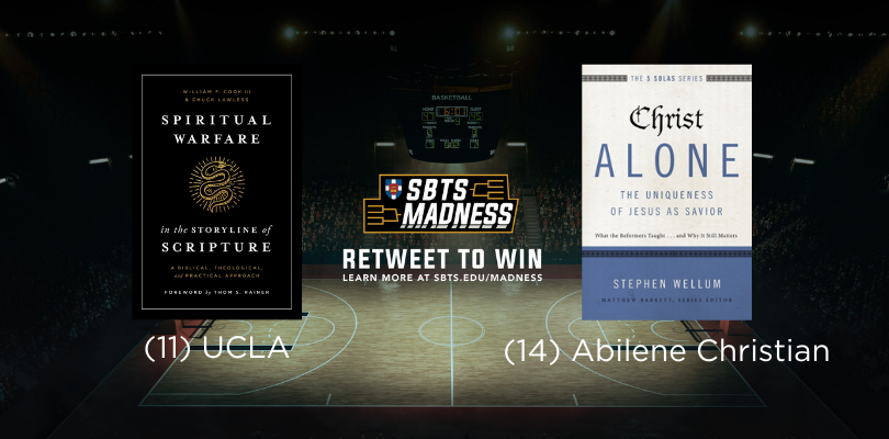 SBTSadmissions's tweet photo. Next is  @pastorbillcook with @BHAcademic up against Stephen Wellum with @ZonderAcademic. Let's be honest, we all love free books so RT for chance at one of these! ⛹️ 📘 📘 https://t.co/jSxtaGzB3S