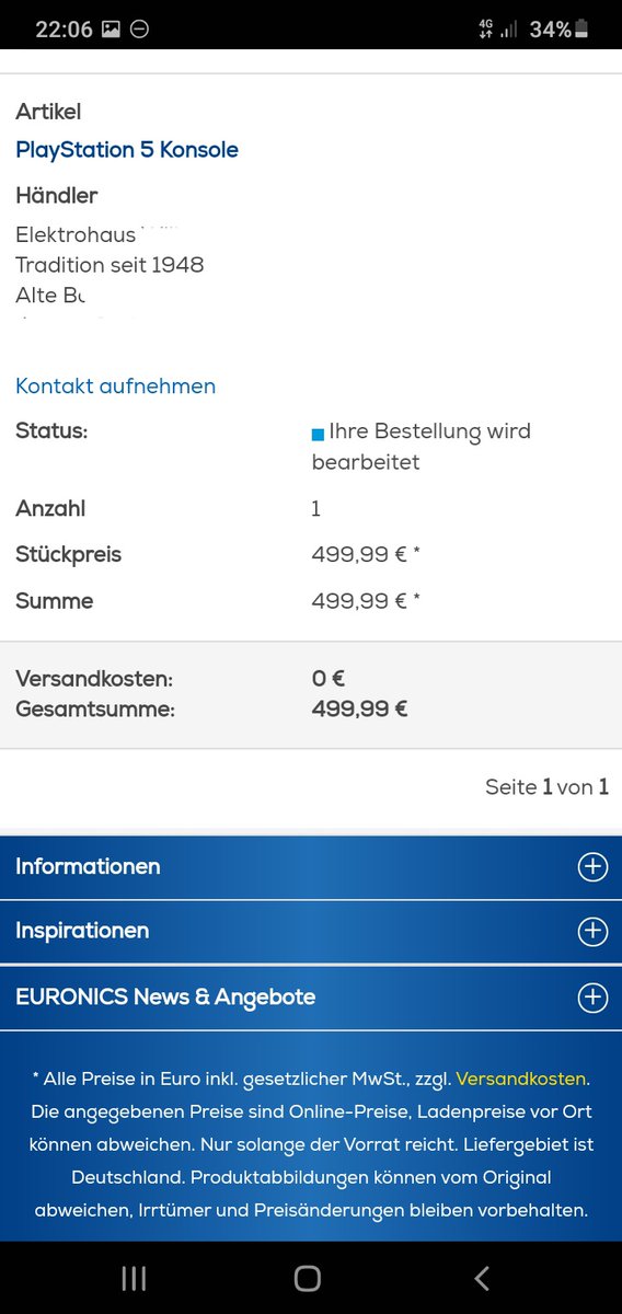 astrovidati's tweet photo. @Buraknbg @PSLetsPlayDE Habe auch nur diese Mail bekommen.  Im Account steht Bestellung in Bearbeitung. Denke 2 Mail kommt entweder wenn sie zum Shop versendet ist oder erst wenn sie dort eingegangen ist. Lg https://t.co/0CBZQYOBmJ