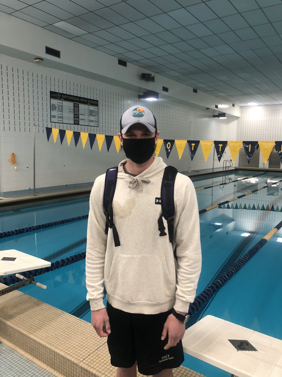 Big congratulations to Nottingham Senior swimmer Steven Wilfing on breaking two school records: 50 Freestyle; held by Z. Westerberg since ‘09 100 Breaststroke; set by Wilfing ‘20 @WeAreHTSD @HTSD_Nottingham @BigDawgAD