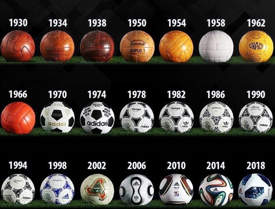 ActuFoot_'s tweet photo. Pour vous, c'était quoi le meilleur ballon de l'histoire de la Coupe du monde ? 🤔 https://t.co/wECgZPrwB4