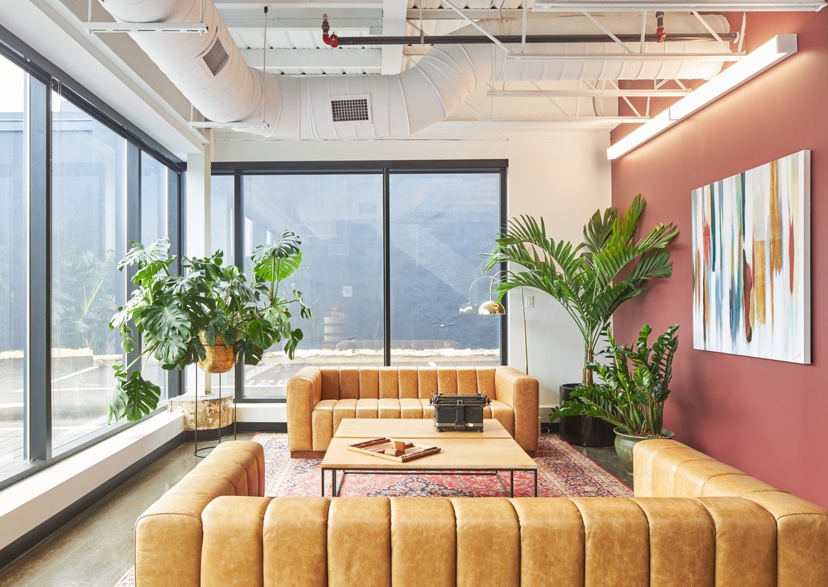 Work, work, work, work, work ( &amp; co).

We created this bright and vibrant lounge space for @workco_ to inject energy and creativity into their shared working space. Who wouldn't want to work in an office like this? 😍⁠

📷@jasonhartogphotography