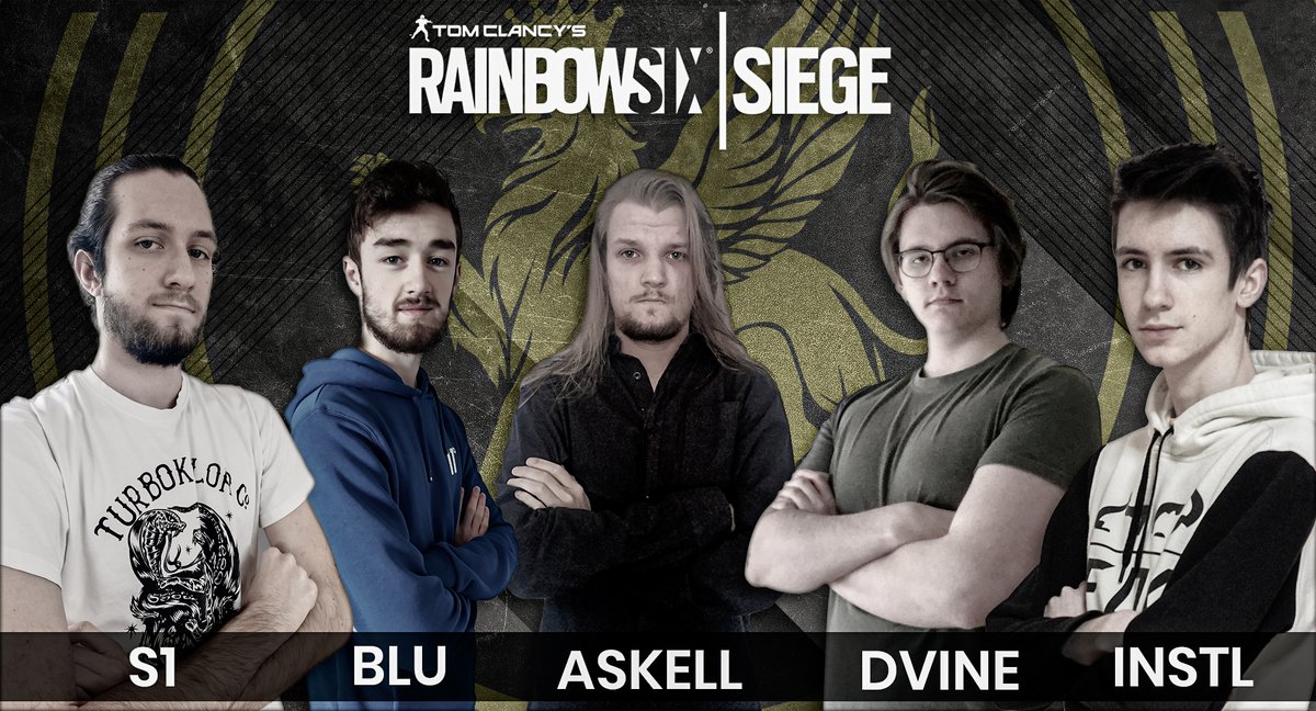 CarlstadKings's tweet photo. 📢🚨 Today we announce our new R6 roster! 📢🚨

We are very excited to have this constellation representing us in the R6 scene, a huge welcome to
@Some0ne_R6  🇵🇱
@Blu_R6  🇬🇧
@AskellR6  🇫🇮
@DvineR6S  🇸🇪
@IInStll  🇸🇮

@Rainbow6Game @R6esports #eSports #karlstad #värmland https://t.co/LMbbXoH1bm