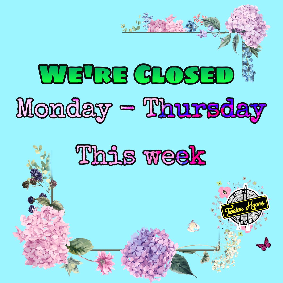 12hoursboston's tweet photo. We are closed Monday - Thursday this week!
.
See you all Friday!
.
#twelvehoursboston #asianfood #asianfusion #noodlecafe #noodlelover #yummy #bostoneats #bostonfoodies #foodstragram #takeoutfood #delivery #delicious #brightonma #watertown #newton #allston #massachusetts #boston https://t.co/W5FcRMOHJ3