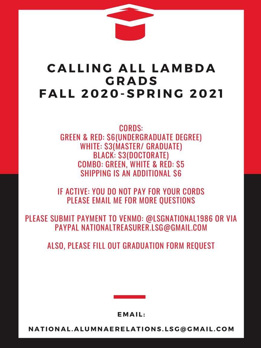 LSGSororityInc's tweet photo. Order your Graduation Cords today! Link in our bio! Deadline is April 1st #IPSE #ScholasticExcellence 📚🎓 https://t.co/IbHozXWVr2