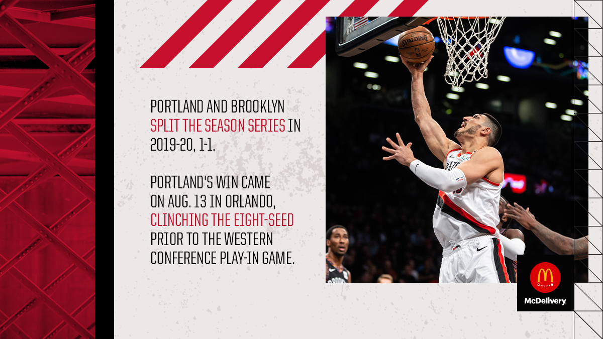 trailblazers's tweet photo. Last game at home before we hit the road.

🏀 #RipCity vs @BrooklynNets 
🏟 @ModaCenter 
⌚️ 7:00pm
📺 @NBCSNorthwest
📻 @RipCityRadio620 https://t.co/PfCogYcZy6