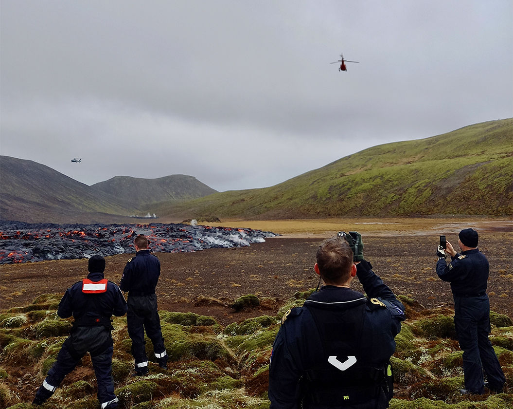 Drone prohibited area due to seismic activity. Due to research flights by the Department of Civil Protection and Emergency Management, all drone operations are prohibited within a 5km radius around co-ordinates 63,53N 022,16W, from 9am to 10am 23rd March 2021. ICETRA.