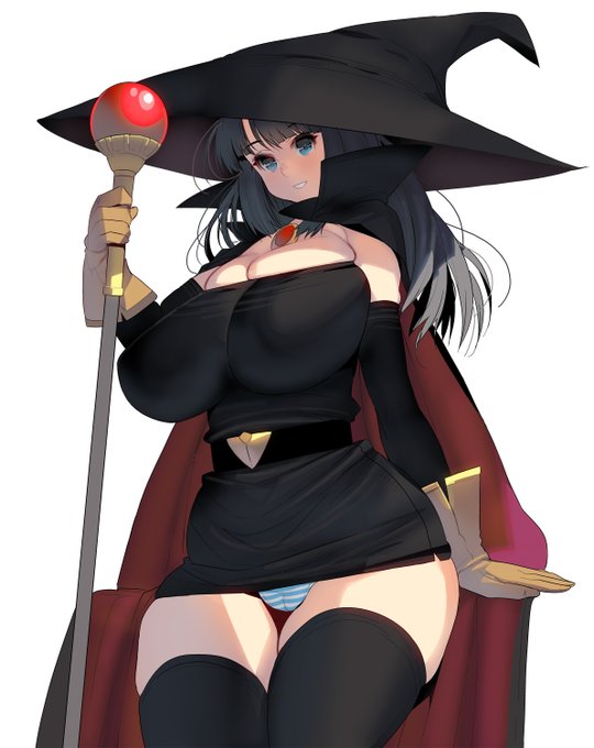 むちむちした魔女さん 