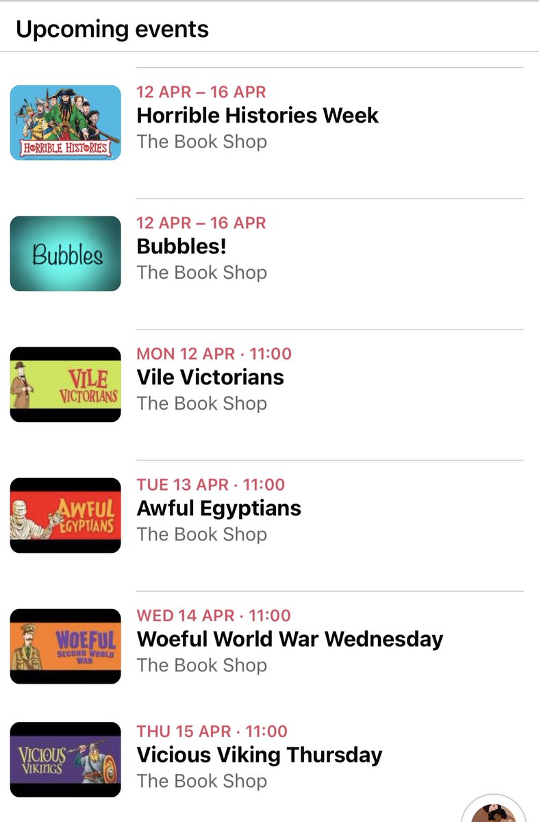 Thebookshop1933's tweet photo. We re-open with a bang ! Bubbles will be on for our Horrible histories week. A different theme everyday .... exciting ! #leebookshop #ChooseBookshops #booksaremybag #fightingtosurvive #readingforpleasure #horriblehistories #ChildrensBooks #communityspirit https://t.co/nubf7VrwwL