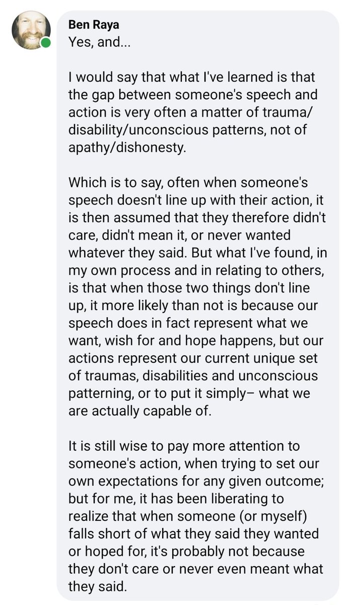 A reply from Facebook that I appreciated, cross-posted with permission: