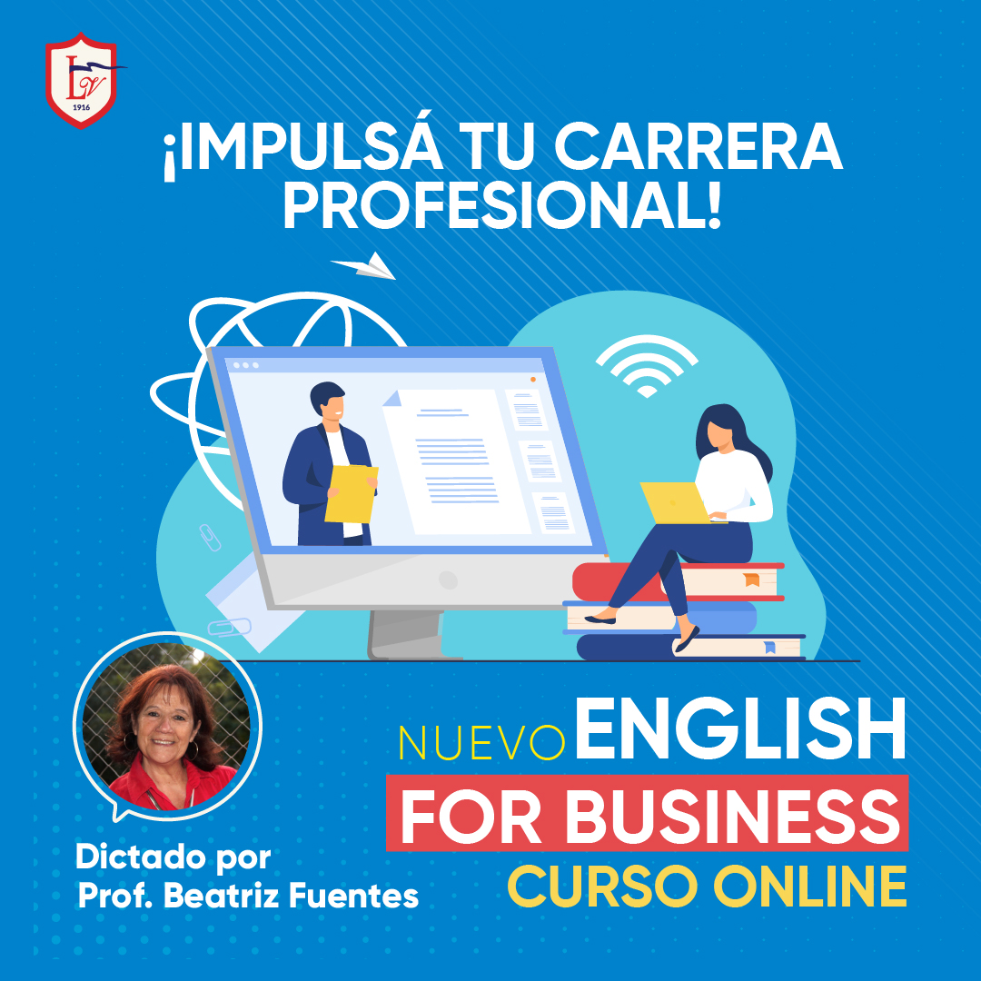 Saber inglés siempre potencia tu carrera profesional 💼.
Inscribite a este curso online con material incluido. 
📅Inicio: lunes 5/4
📅Cursada: lunes y jueves de 19 a 20.30hs
Programa y arancel: bit.ly/inglesempresas…
Consultas: info@aexalevi.org.ar o en bit.ly/WhatsappAexale…