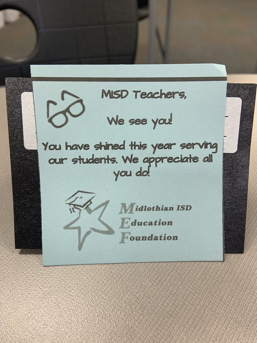 tiffanypeterman's tweet photo. What an awesome surprise! Thank you Midlothian Education Foundation for the amazing welcome back. Amazon gift cards are my love language 🤣🔥❤️🙌🏻 https://t.co/C5bAiIgycQ