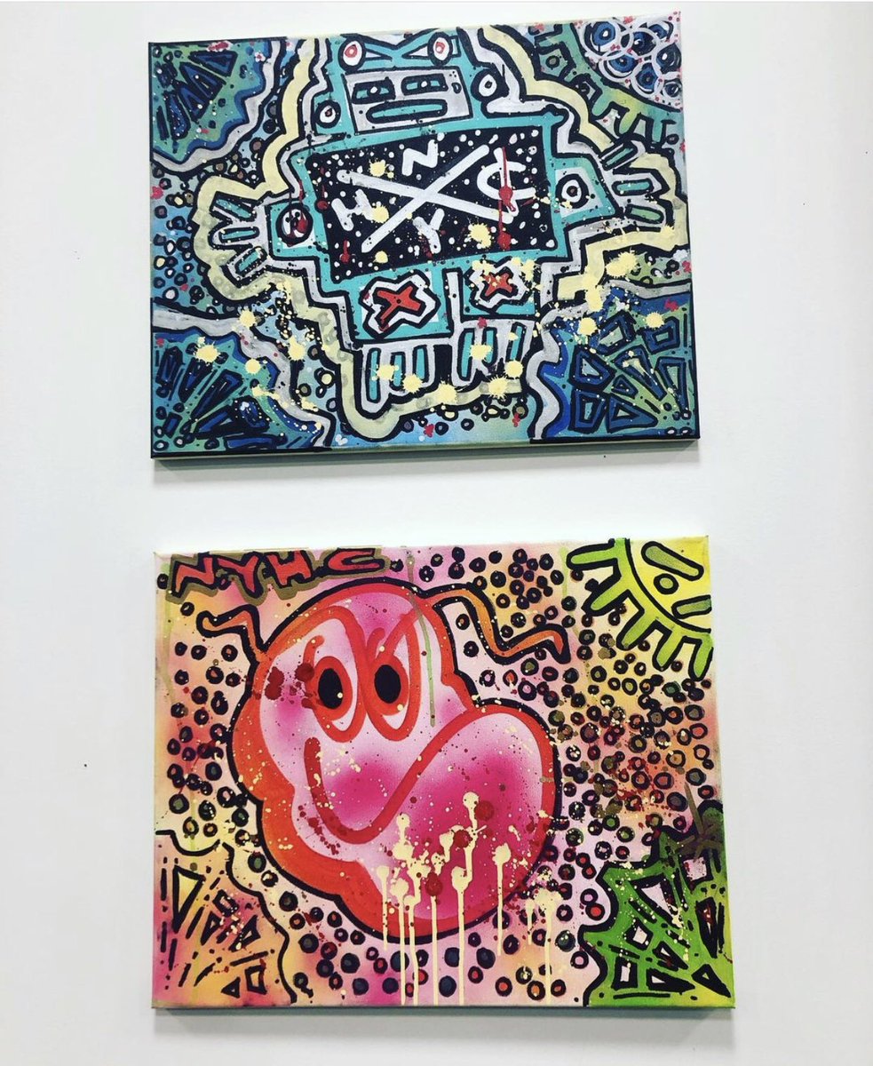 DannyDiablo's tweet photo. HAD A GREAT TIME AT THE STREETS ARE WATCHING #5 ART SHOW IN NEWARK, NEW JERSEY!!! HAD 2 CANVASES UP IN IT SON!!! https://t.co/hbjyvQz8Lq