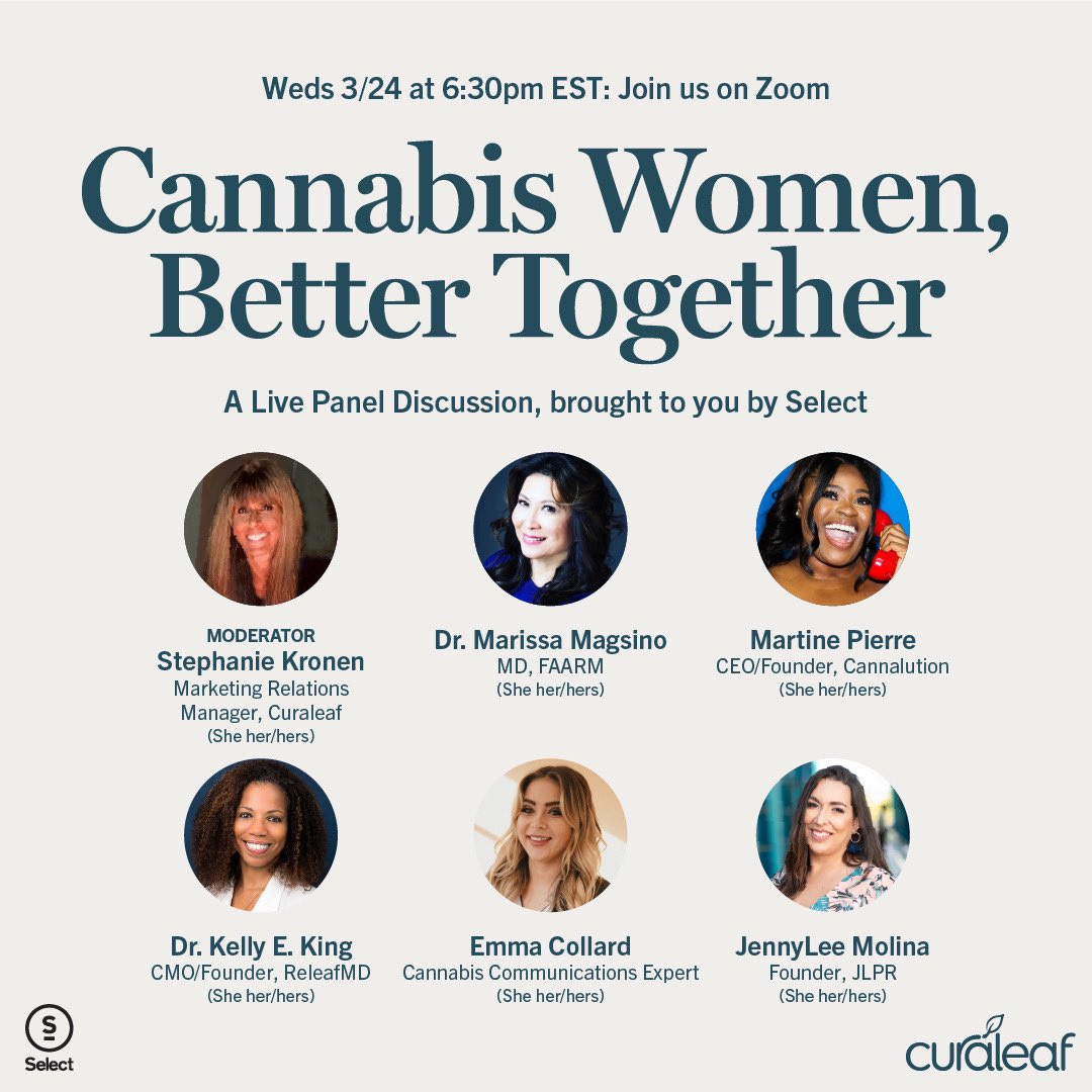 As a purpose-driven publicist and communications professional, turning my passions into topics of conversation is what often drives me. 

This Wednesday 3/24 I will be a guest speaker on a panel discussion about #cannabis thanks to <a href="/select_better/">Select</a>.

RSVP: eventbrite.com/e/cannabis-wom…