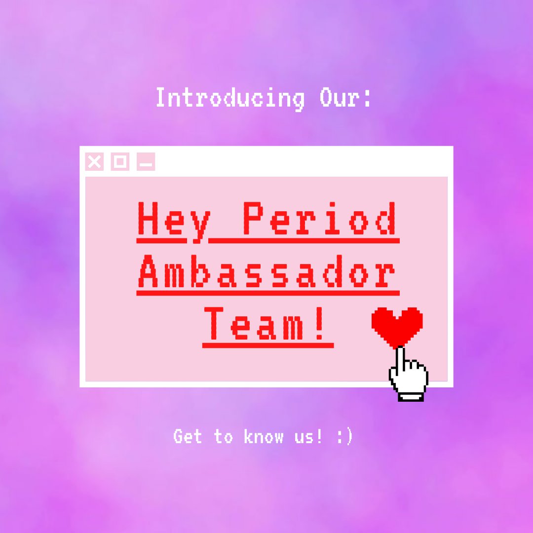 heyperiod's tweet photo. Introducing our Hey Period ambassadors part 1! Here is a quick introduction of our amazing team at Hey Period. 

#ambassador #heyperiod #period #menstruationawareness #womensupportingwomen #womenempowerment https://t.co/RC4e1qxfw6