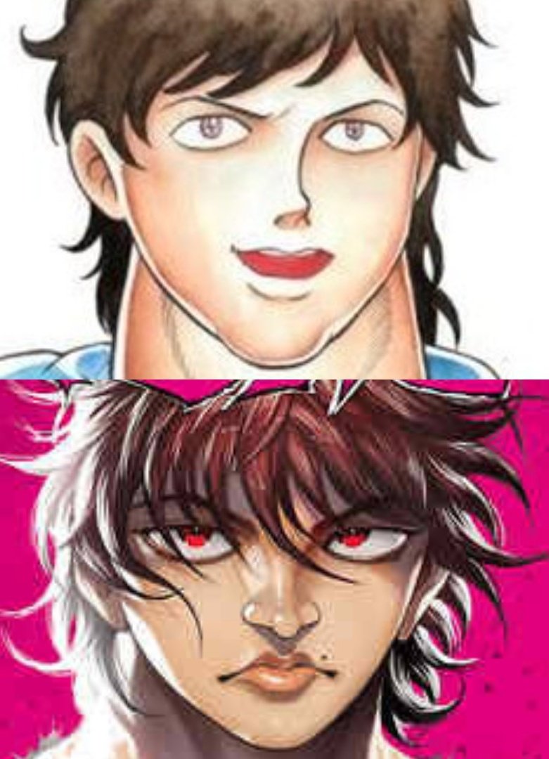 のまねこex 何処かほんのり特徴が似てる キン肉マンの素顔と刃牙 強いイケメンのりそうけいってことなのかな T Co Bjraplmy4c Twitter