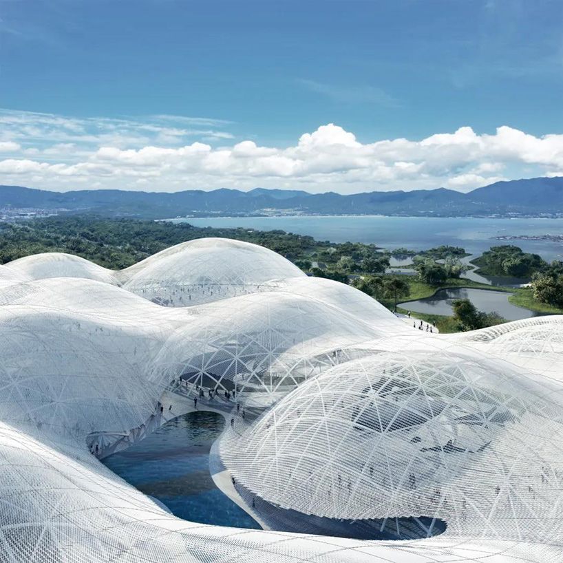 designboom's tweet photo. SANAA to complete cloud-like shenzhen maritime museum in china https://t.co/bH8I4CEApF https://t.co/dIPifd0UMq