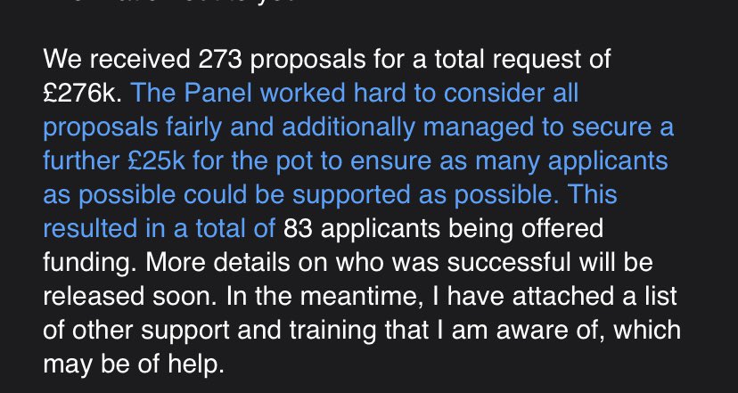 sarah_e_flinton's tweet image. I did A-Level Further Maths and have 2 parents who were Maths teachers... 

Am I mistaken when I think £276k can be split between 273 proposals??

Why not help everyone who obviously needs help @SCC_Help ?!? 🤯
@ExcludedUK #excludeduk #supporteveryone