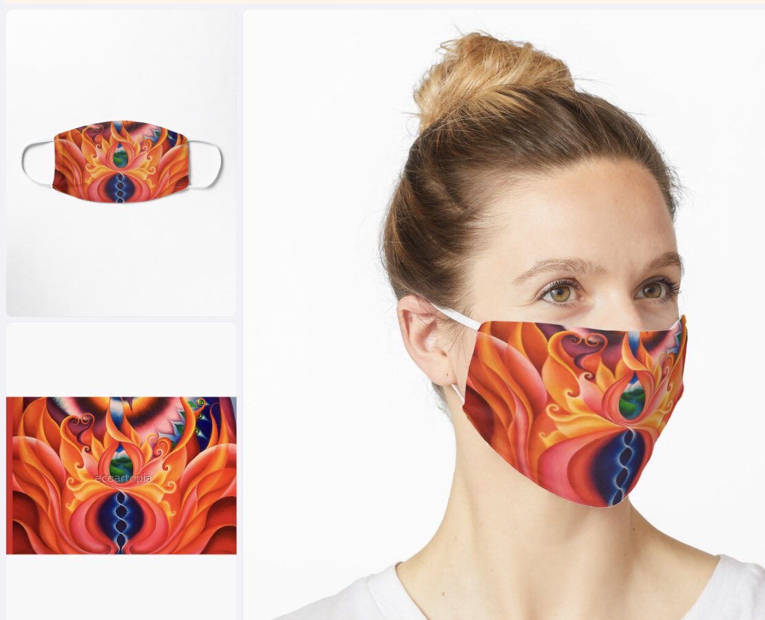 ecoartopia's tweet photo. Get 15% everything in the @ecoartopia shop! Use code MAGIC15 till 3/25! #visionaryart #masks #MaskUp #MaskUpMondays https://t.co/LUOeh3tVlN