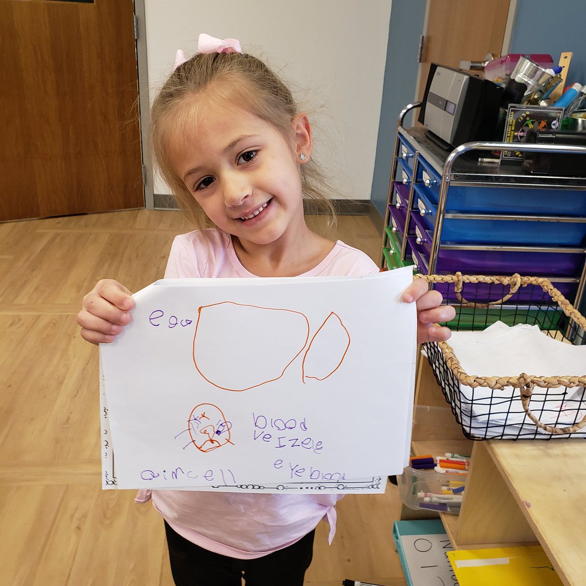 AprilJemes's tweet photo. Our #liltrojans love writing about what they are learning about chicks as they develop in the eggs. Today they observed pictures of our eggs from when I candle them. We are down to 7 days left till they hatch! https://t.co/VE7YDINWdg