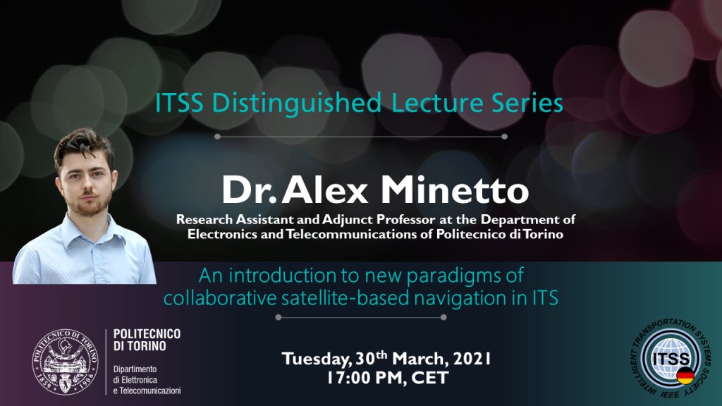 Honoured to have been invited by Daniel A. Medina from IEEE ITSS German Chapter to held a distinguished lecture on future perspectives of satellite-based navigation in ITS!

Free registration is now open: ieee-itss-germany.org/event/distingu…

#navsas #politecnicodiTorino #IEEE #GNSS