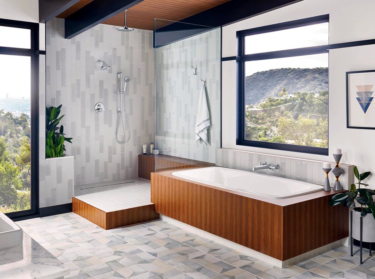 GenPlumbSupply's tweet photo. The Levoir #BathCollection by @briz delivers cunning sophistication at every line of sight.
#BathroomDesign #BathroomDecor #InteriorDesign #BathroomCollection #BathroomInspo #BathroomFixtures #SpaBathroom https://t.co/YfcVCFMXRC