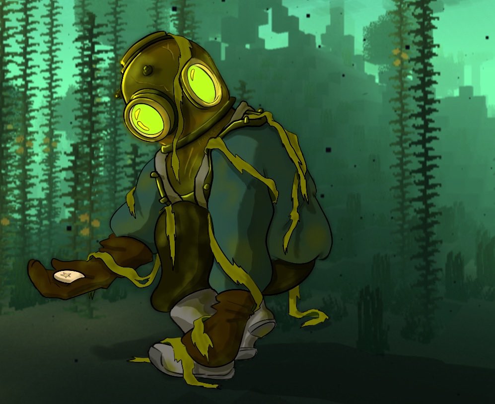 SmpSupernal's tweet photo. Born in the Southern Oceans of the world, Micah was raised by a noble family. Denying the cruelty of those in charge, he risked everything to protect those in need of a hand. He loves the underwater wilds, and expensive foods. Played by @ent_like art by @Oddpunches #SupernalSMP https://t.co/EsstKjK0mW