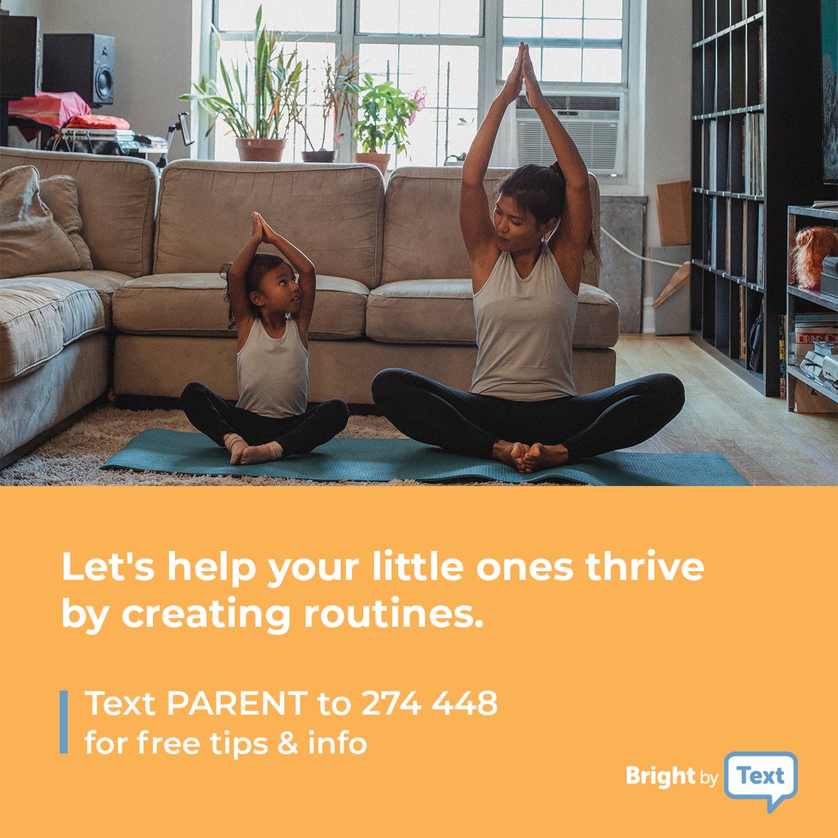 BrightbyText's tweet photo. Routines can help keep grown-ups sane and little ones healthy. 
Find out how: https://t.co/mA5hvnLOTa 
#brightbytext #textheretextnow #parentingtips #parents #momlife #dadlife #toddlers #kids #parentlife #texttips https://t.co/Qa5unlHOHC