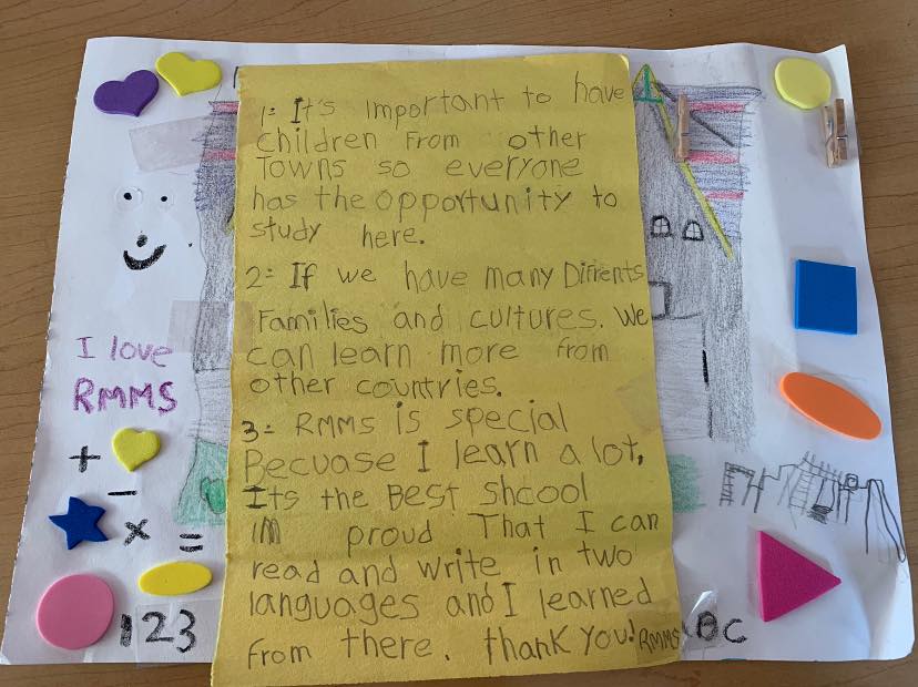 Our 1st-grade friend, Fernando, explains why his school is special for his Unit of Inquiry project and we couldn’t agree more! Thank you to Fernando, all of our students, families &amp; staff that make up our incredible community! #rmms #ibworldschool #WeAreLEARN