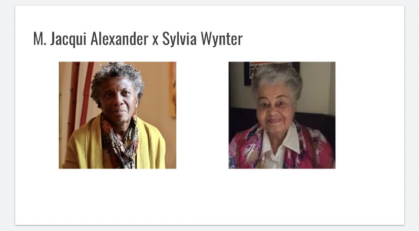Many thanks to the <a href="/TheNewSchool/">The New School</a> organizers and my co-panelists for a rich discussion on the influence of M. Jacqui Alexander and Sylvia Wynter.