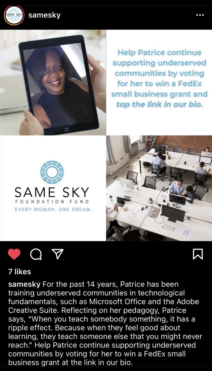 CompEdgeTech's tweet photo. Feeling seen, supported, and validated is the wind beneath my wings.  Thank you @samesky.  Launch &amp; Grow  hosted by @OperationHOPE with @CITBank was the hope and help I needed to join #1MBB (thank you @johnhopebryant ) and now enter the https://t.co/qC80CsHypD Click to Vote https://t.co/G1kR5kH9Cd