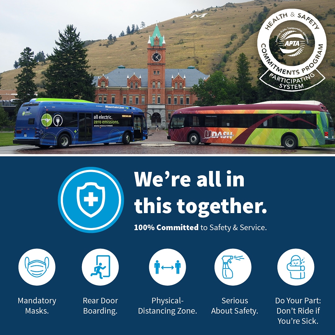 The UM's Summer Kick Off is happening tomorrow from 12:00-1:00 PM! Need a ride to the event? You can count on the Mountain Line or UDASH to get you there safely. You can visit mountainline.com/mapsschedules or umt.edu/transportation… for a full list of maps and schedules.