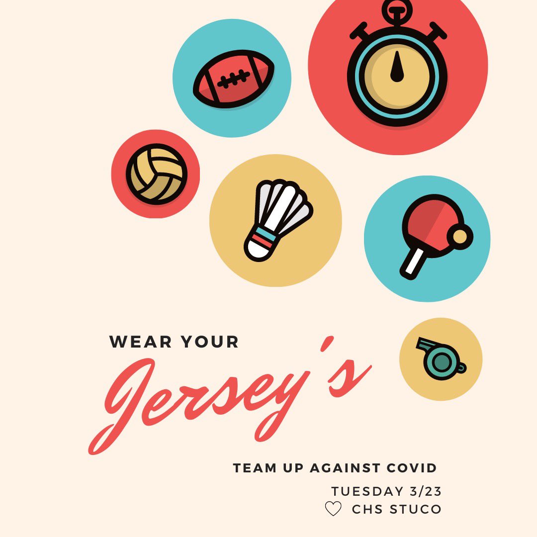 #StopTheSpread is off to a great Start #ChargerNation! Tomorrow let’s Team up against Covid by wearing our favorite sports jersey! Continue to wear a mask to fight against the spread! #MaskUpChargers #StopTheSpread ❤️⚡️