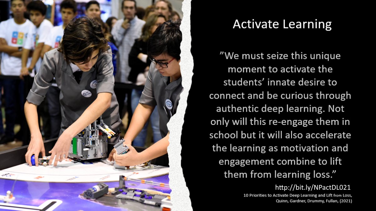 maxdrummy's tweet photo. Activate Deep Learning and Lift from Loss. In this paper we share insights around re-engaging learners, accelerating learning and lifting learning loss. Download here: https://t.co/c2sbFrOk98ย @CMCCMedowie @asij @JudyFancher @paula_dillon @OttCatholicSB @DeepLearningtb1 https://t.co/bbZo9cMJDG