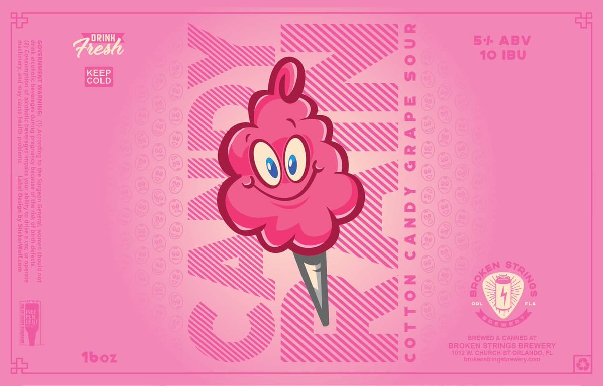 One of our most popular beers is coming back on Saturday, March 27th, for a Limited Time!!!

We take the hard to get Cotton Candy Grapes and age them in our Sour base, creating a Crisp, Tart and Refreshing beverage!!