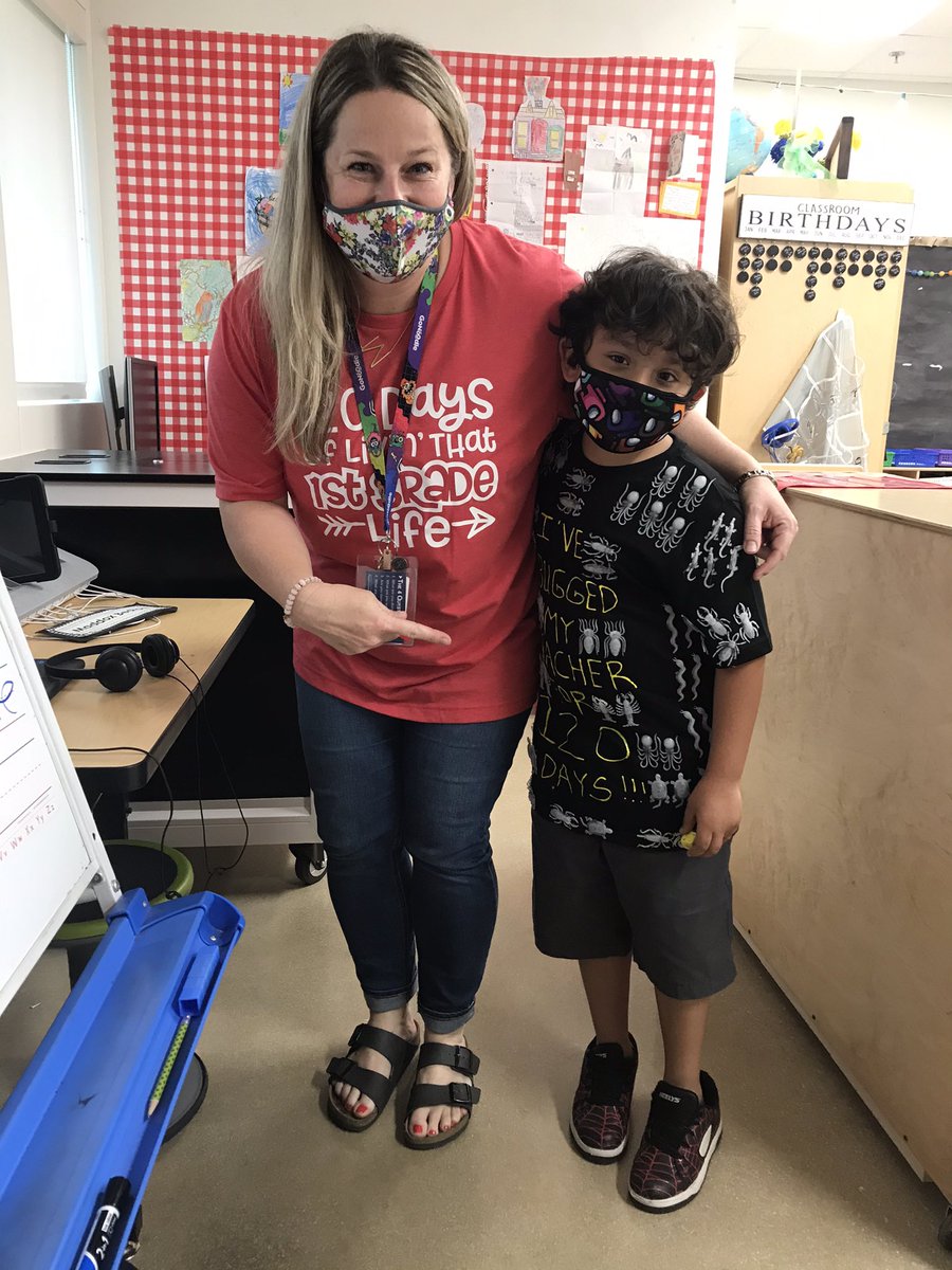 What a day it was in school! Today our Firsties celebrated the 120th day of school! They’ve been learning how to skip count to our target number for quite awhile and were due a celebration! #skipcounting #mathchat #fabrafalcons <a href="/FabraElem/">Fabra Elementary School</a>