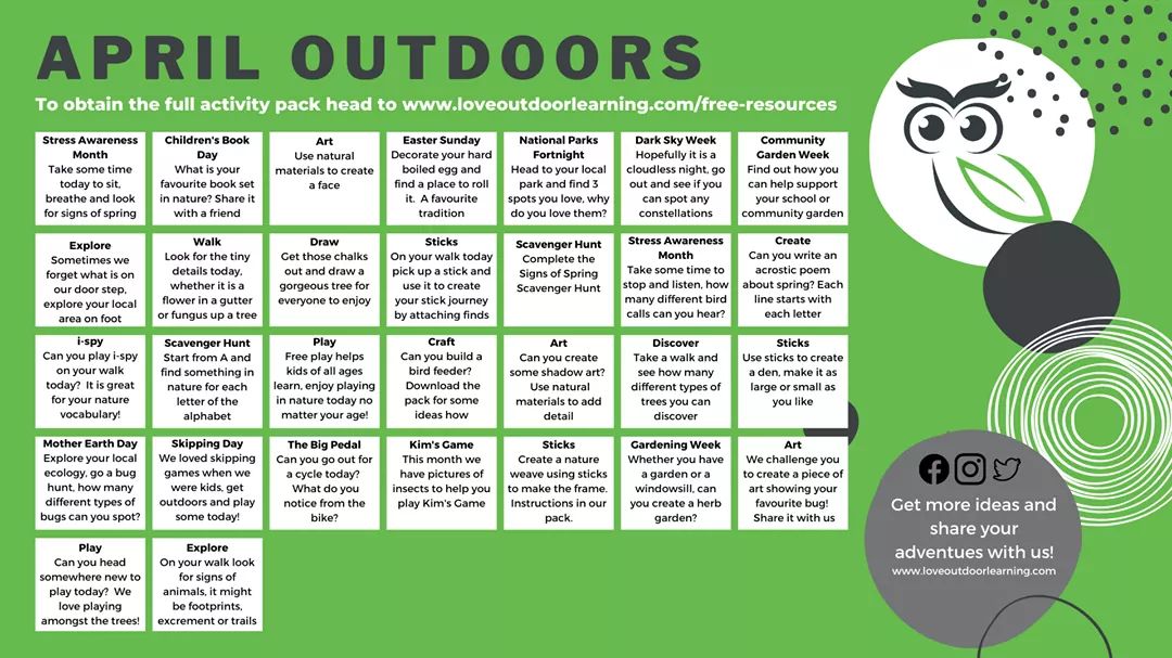 KirstySabina's tweet photo. Simple outdoor activities for 3-12yr old.
Thank you @LoveOutdoorLea1 for this ❤
#outdoors #outside #nature #simpleyetfun https://t.co/eTgHsgwt3V