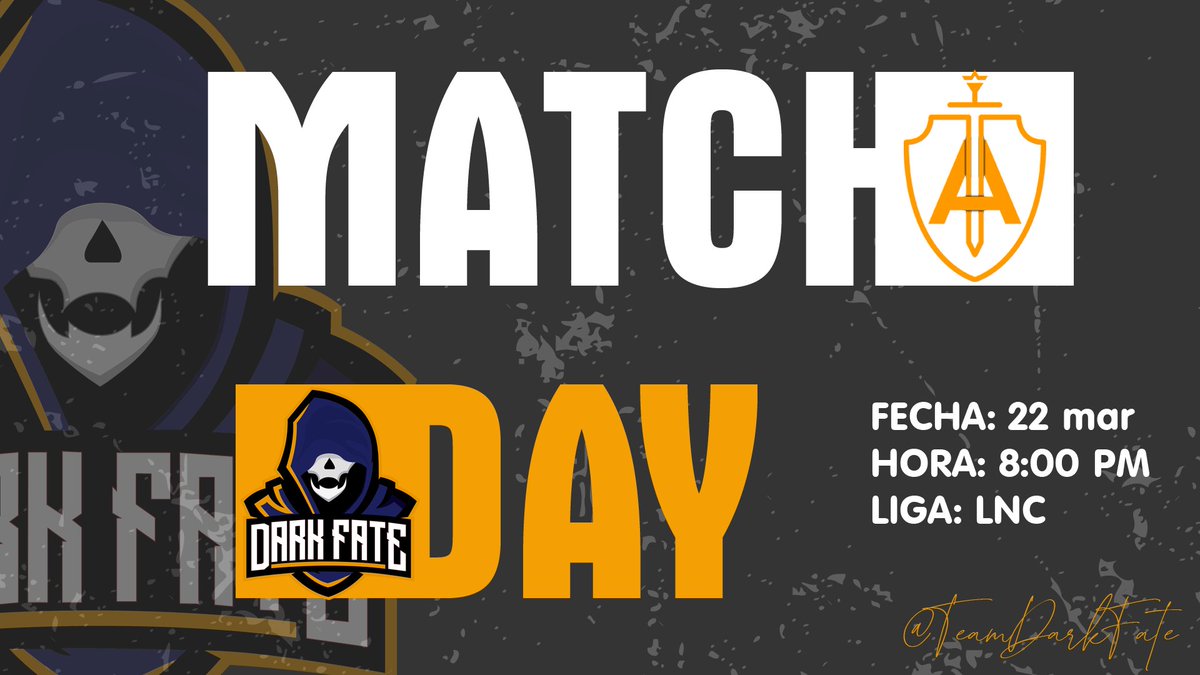 Dentro de unas horas estaremos disputando nuestro  partido de la #LNC de <a href="/FSC_GG/">FSC</a> contra el equipo <a href="/royals_cr/">Royals Academy</a> esperamos un gran partido en la lucha por la cima del grupo. Mucha suerte a todos y vamos a por todas 🔝
#DarkFamily

⚔<a href="/royals_cr/">Royals Academy</a>
🕜8:00 PM
🏆LNC
