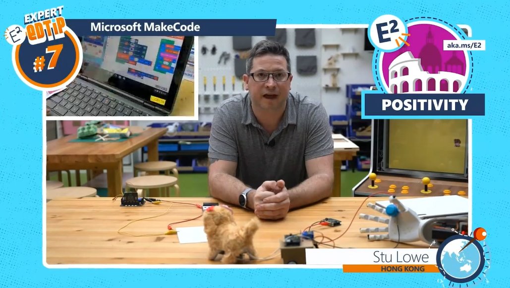JohnsonLizR's tweet photo. MakeCode shared from Hong Kong! @MicrosoftEDU #iSpyE2 https://t.co/bQgHLfYR8A