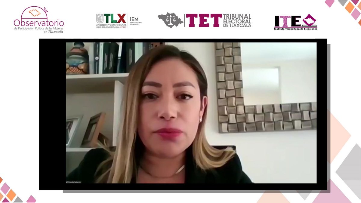 TET_Tlax's tweet photo. #OPPMT || Al término de la  conferencia, la Magda del @TET_Tlax, Claudia Salvador Ángel, reconoció el trabajo que realiza el Observatorio de Participación Política de las Mujeres. Entregó reconocimiento a Yenny Charréz
👨🏻‍⚖️@JosLumbrerasGa1
👨🏻‍⚖️@MiguelNvX
👩🏻‍⚖️@Claudia_Salva1 https://t.co/Kg906xzm7x