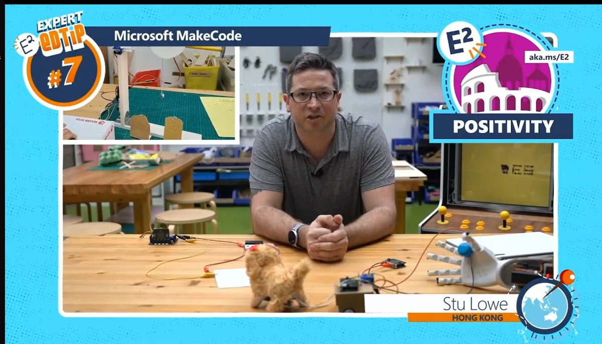 So mamy things can be taken to a new level with #MicrosoftEDU #MakeCode! #ISpyE2 #MIEExpert #E2