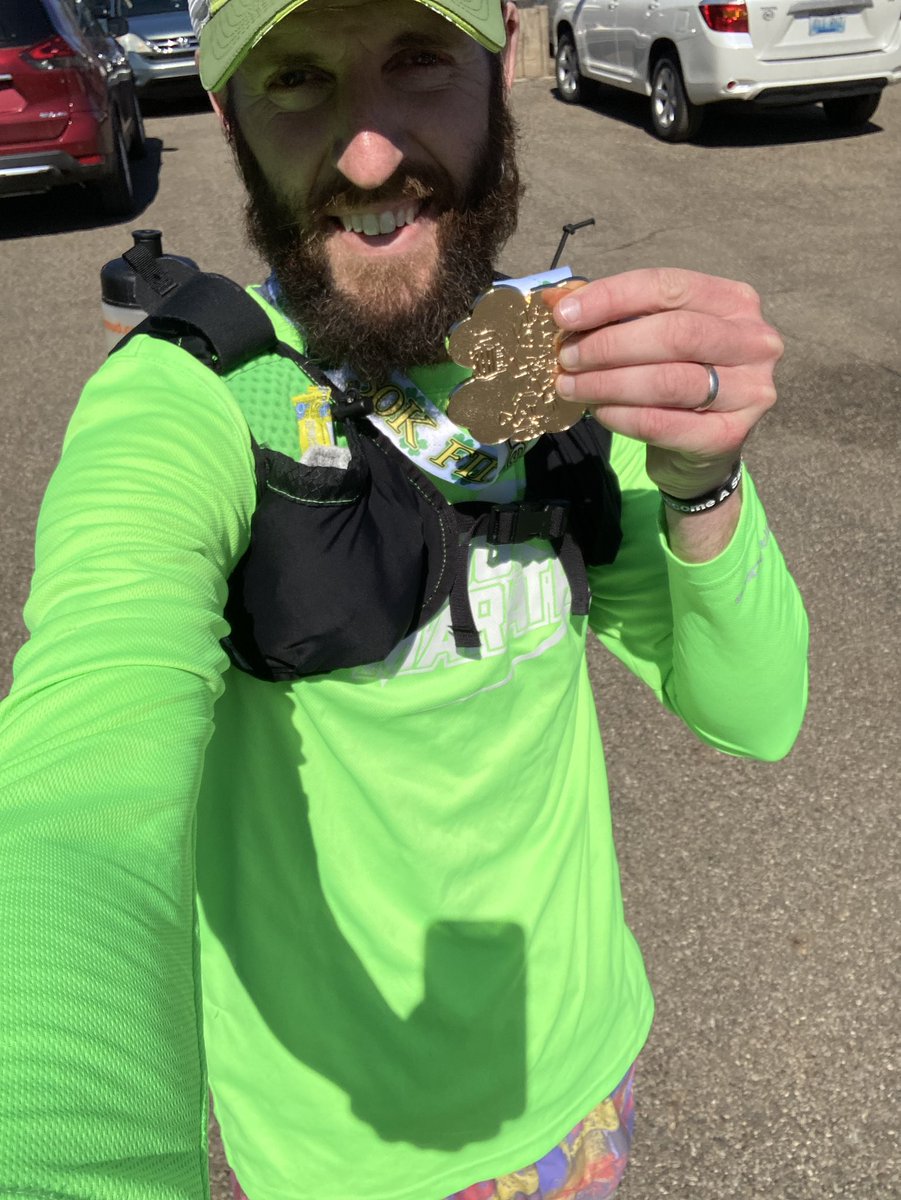ThadStillRuns's tweet photo. Muscle memory, prayers and positive self-talk. Get Lucky 50k in 5:20.33 for a PR! Blood clots a few months ago held me to a 25k long run prior. Laser treatment on varicose veins this Friday. Hoping to get off the blood thinners soon. #MedalMonday #runchat https://t.co/9EdU2OSMM1